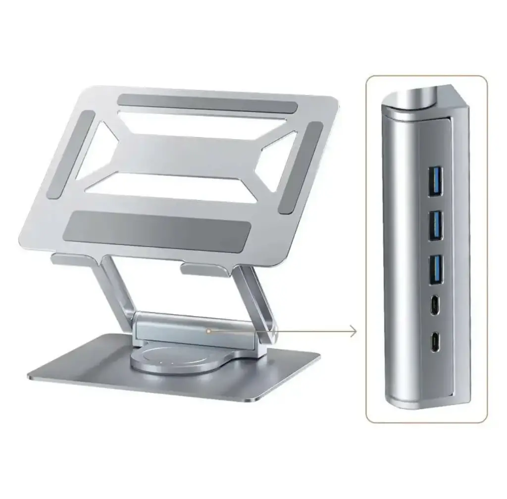 Adjustable Hub Docking Station Stand.