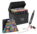 Touch Bag Permanent Art Markers Set 60 Colors