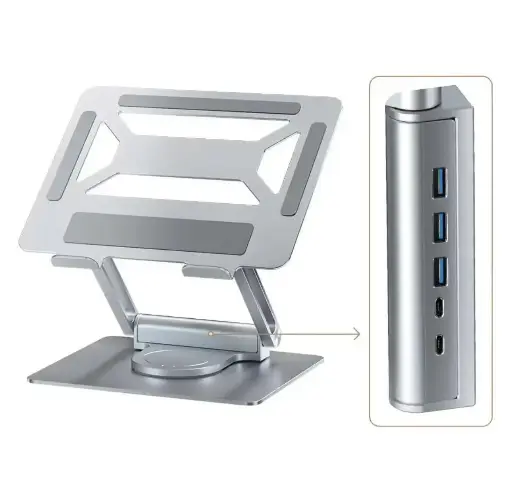 Adjustable Hub Docking Station Stand.